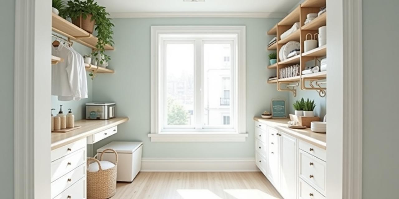 Clean organized modern home interior in Brooklyn