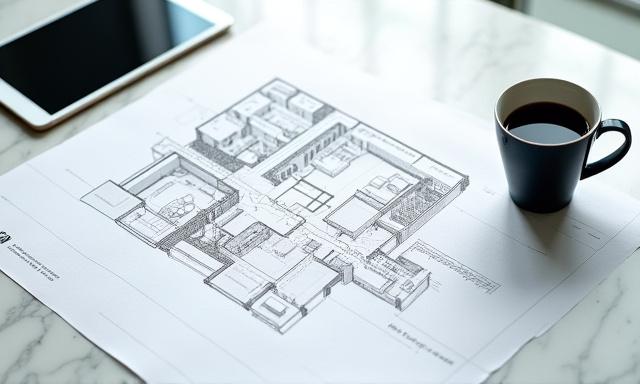 Luxury apartment organization planning