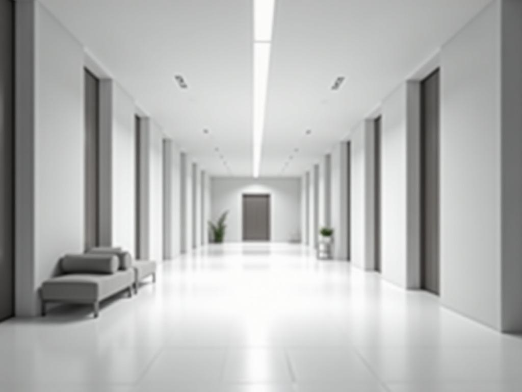 Minimalist home interior with open space