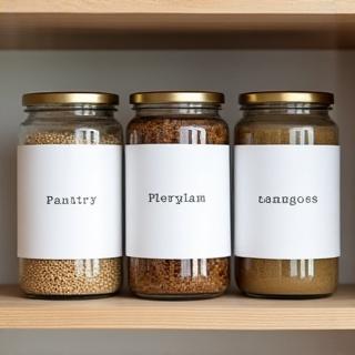 Organized shelf detail